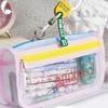 Clear Pencil Case Large Capacity Pen Bag Double Layered Pen Organizers Travel Makeup Pouches for Student Women Adult