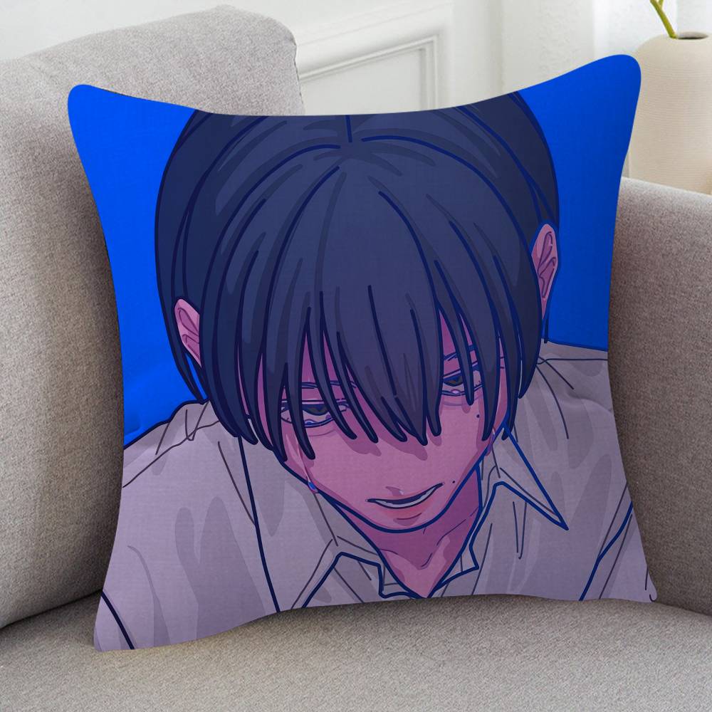 Anime The Summer Hikaru Died Cute Cartoon L Game Cushion Cover Pillowcase Upholstery Sofa Throw Pillow Home Decor Pillowcas