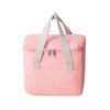 Portable Insulated Lunch Bag Oxford Fabric Thermal Cooler Tote Bag with Double Zipper Closure and Carrying Handles for Food Storage