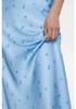 2025 Spring/Summer Floral Satin High-Waisted Midi Skirt