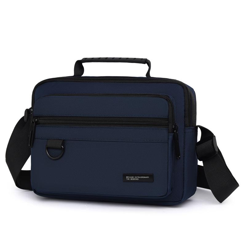 Men's Business Casual Shoulder Bag - Spacious Waterproof Messenger with Organizer Pockets
