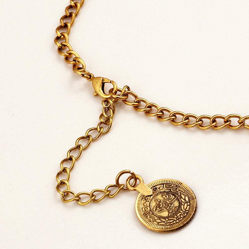 Vintage Design Coins Tassels Necklace Women Fashion Sweater Chain for Ladies Gifts Jewelry GZW