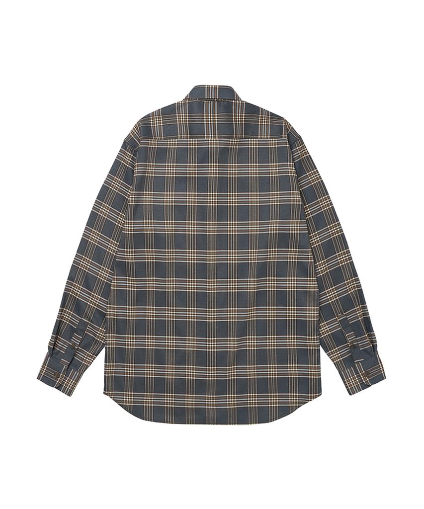 Gachi Check Pattern Loose Fit Overshirt