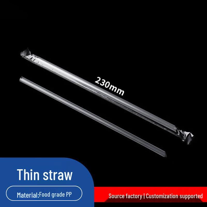 HUIHUADU Disposable Thin PP Straws