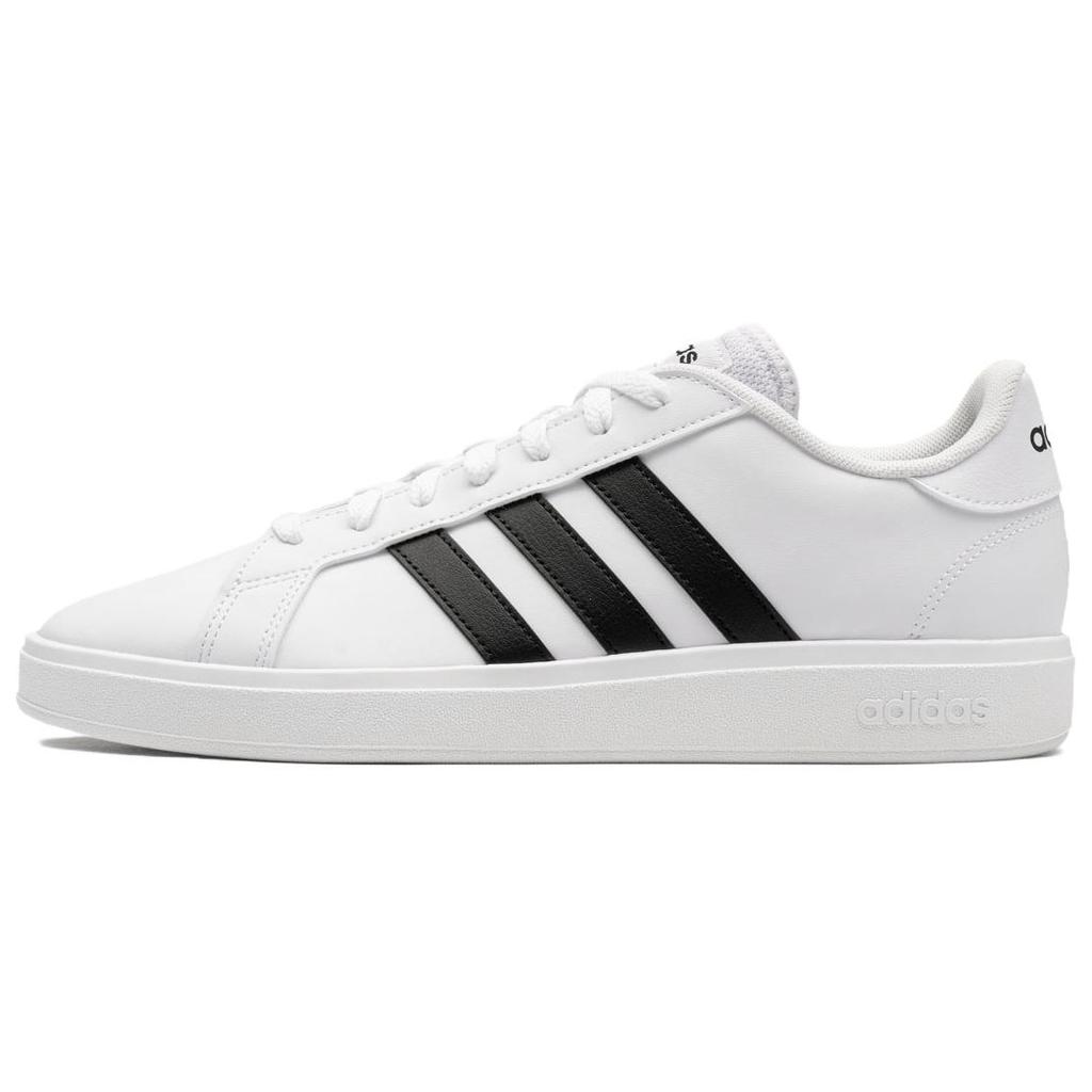 adidas Neo Grand Court Synthetic Leather Comfortable Low-Top Sneakers Men Sneakers White Black GW9250