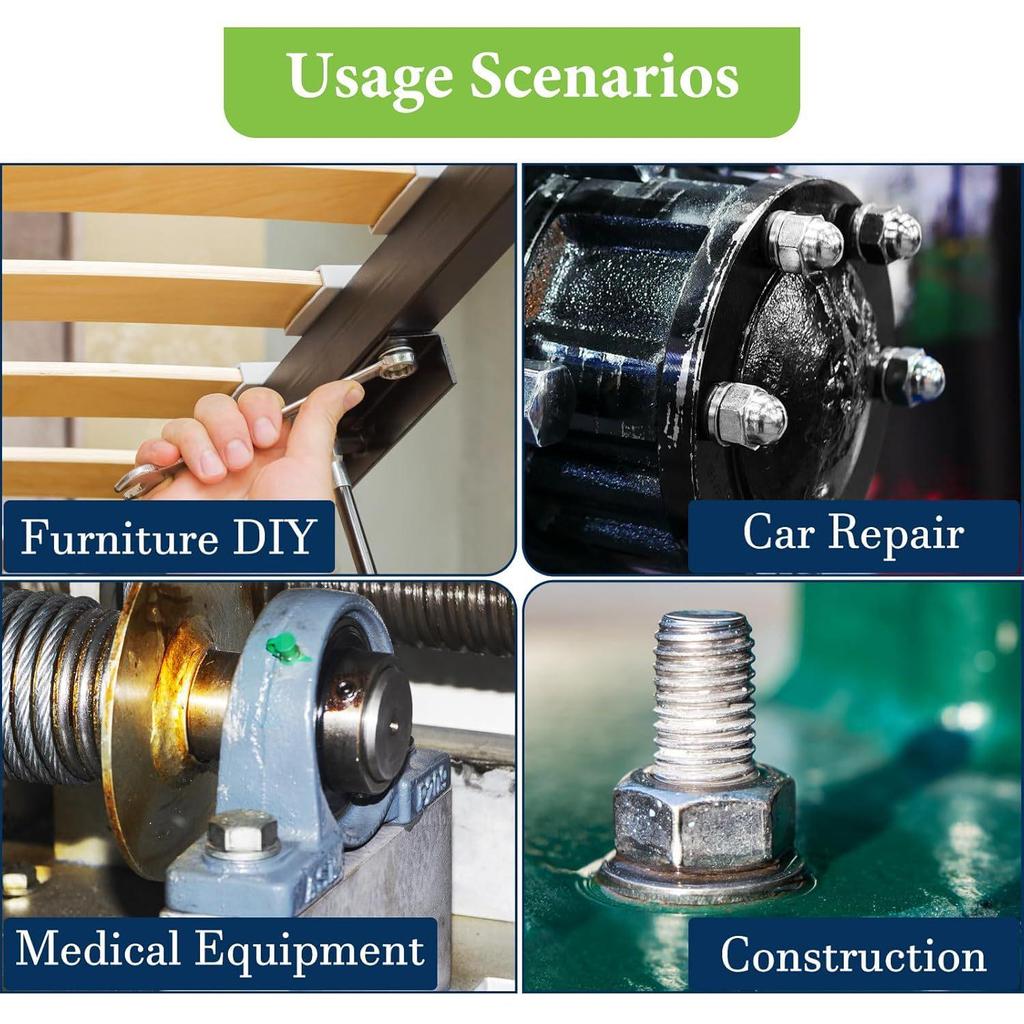 1000 st i ask 304 Rostfritt stål Fjäderbrickor Set M2-M12