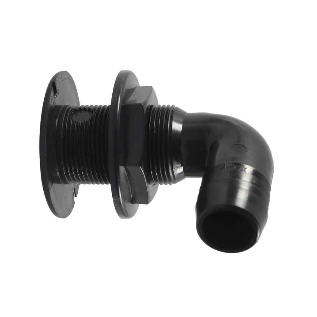 Generic 90 Degree thru Hull Scupper Bottom Outer Diameter 1-1/8 inch Practical Sturdy Part Replace for Ship Boats Yachts