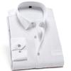 Anti-Wrinkle Men Shirts Long Sleeve Dress Shirts For Men Slim Fit Camisa Social Business Blouse White Pocket Office Shirt S-4XL