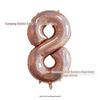 40" Rose Gold Laser Cut Number Balloon - Birthday, Proposal, Wedding, or Bridal Decor