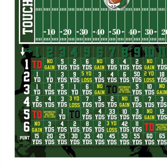 Dice Football Board Game Portable Travel Family Night Parties Interactive Football Game Adults Football Knuckle Touchdown Dice Tabletop Game