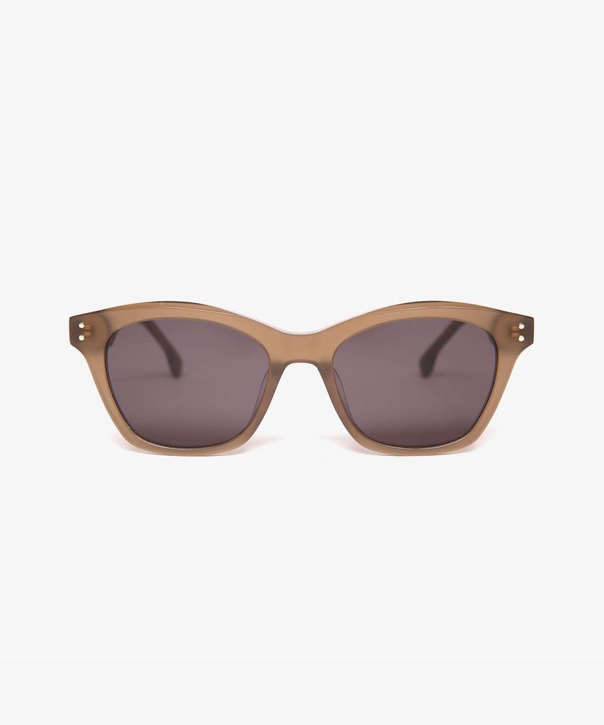 Seupeulingseuteulingseu Slim Fit Square Cat-Eye Shape Page 60 [Khaki Gray]
