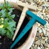 Set de 3 Piese Unelte pentru Plantat Semințe Săpăligă Manuală Unealtă pentru Săpat Solul Nivelare Săpăligă de Grădină cu Mâner în T Scară de Adâncime pentru Plantare Fără Efort Semințe Bulbi