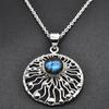 Round Cabochon Labradorite Pendant Necklace Solid 925 Sterling Silver Gemstone Pendant with Chain Jewelry For Women or Girls - 12.1 Gms