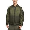 Nike Solid Color Zipper Pocket Casual Warm Loose Cotton Jacket Men Jackets Khaki-Green FB7859-325
