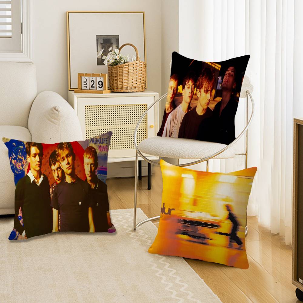 Band Musik Rapper B-Blur Vintage Pillow Gift Home Office Decoration Pillow Bedroom Sofa Car Cushion CoverPillow Case