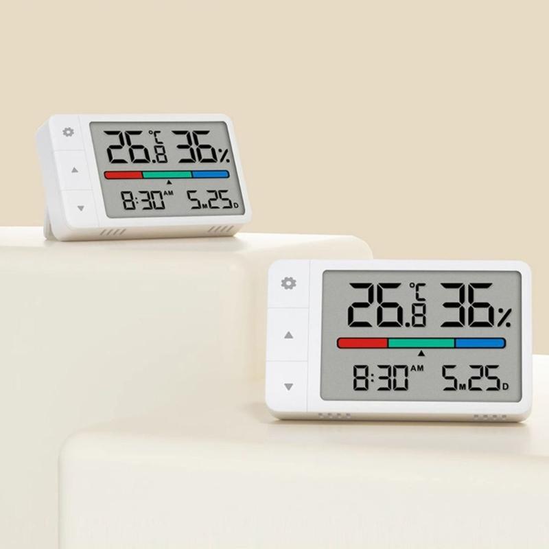 Compactly Indoor Digital Temperature Humidity Meter Monitors for Nursery Bedroom Featuring High Accuracy Sensors
