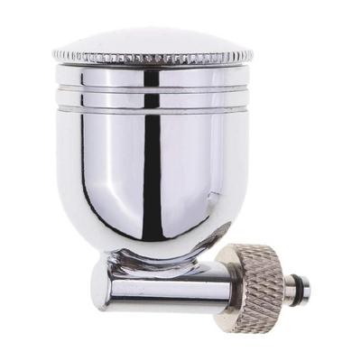 7cc Airbrush Sprühgerät Farbbecher Seitenansaugbecher Vernickelt für gleichmäßige Farbauftragung Airbrush Farbbehälter
