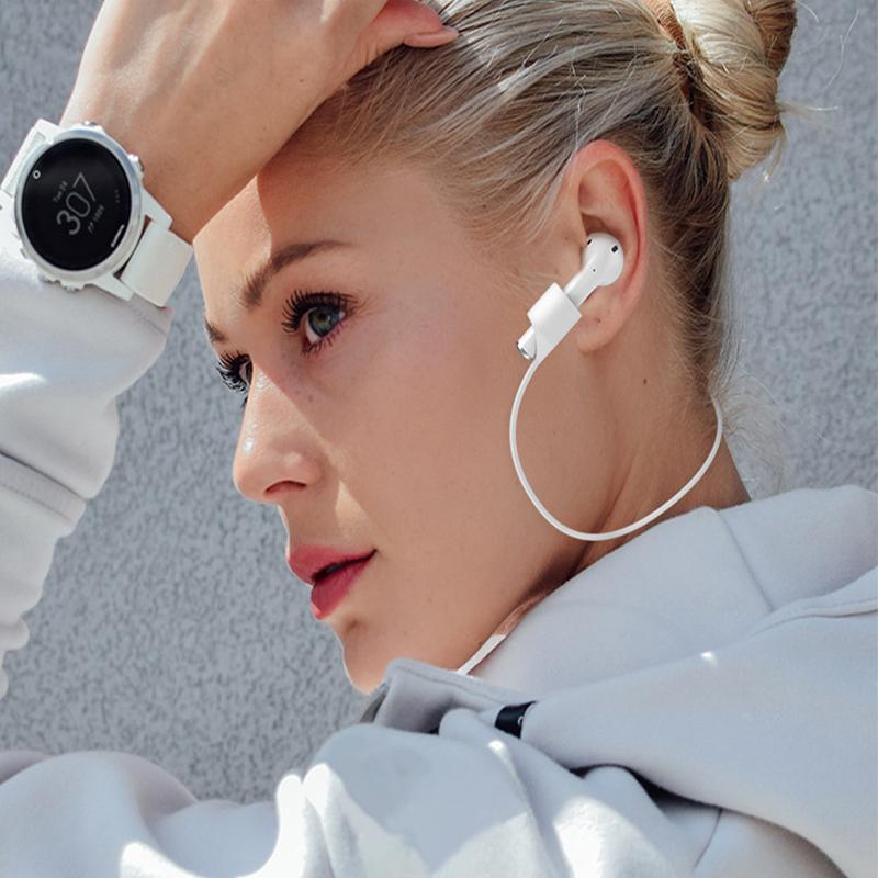 Silikon Anti-verloren Kopfhörer Halter Kabel für AirPods 1 2 3 Drahtlose Bluetooth Kopfhörer Magnetische Silikon Halsband Schnur string