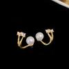 Imitation Pearl Earrings For Women Heart Round Stud Earrings Elegant Love Ear Stud Party Wedding Jewelry Valantine Day Gifts K0