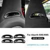 Real Hard Tricolor Carbon Fiber Sticker For Abarth 595/695 2012-2025 Car Sport Seat Back Trim Frame Interior Trim 4PCS/2PCS