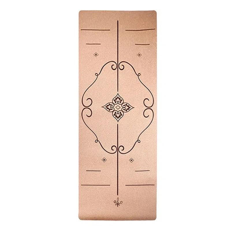 

Набор ковриков для йоги из натурального каучука и пробки, тренажер для раскрытия плеч, тренажер для раскрытия спины, колесо для йоги, экологичное фитнес-снаряжение, нескользящий коврик для йоги для дома и студии Yoga mat