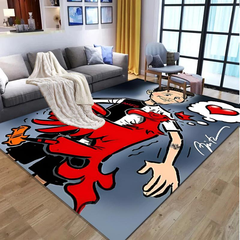 Eintracht Frankfurt Pattern Rug, Indoor/Outdoor Mat, for Picnic, Gameroom, Bedroom, Office, Living Room, Home Decor Carpet, Birthday Gift