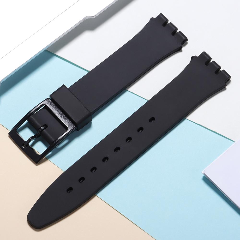 16mm 17mm 19mm 20mm Wasserdichtes Silikon-Uhrenarmband für Swatch Weiches Gummiarmband Buntes Armband Ersatz Uhrenzubehör