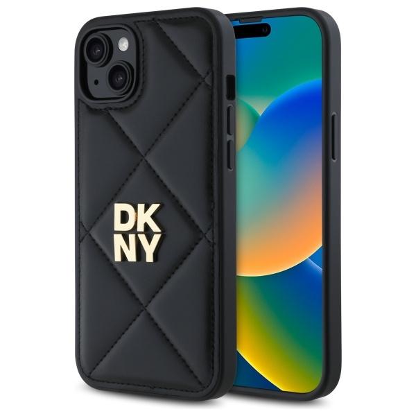 Dkny Dkhcp15Mpqdslk Iphone 15 Plus 6.7  Czarny/Black Quilted Stack Logo