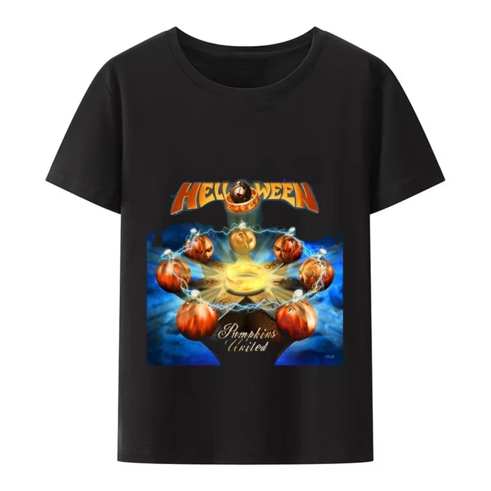 Vintage Helloween Dýně Koncertní kapela Pánské Letní Krátký rukáv Ležérní Trička SX- 4xl L454