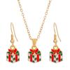 Elk Christmas  Jewelry Set Santa Xmas Dangle Earring Unique   Gift