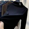 Autumn and Winter German Velvet Slim Inner Half Turtleneck Warm Base Shirt New Korean Style Long-sleeved T-shirt for Women