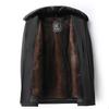 Men's Plus Size Business Casual Fleece-Lined Jacket with Detachable Fur Collar - 2025 Winter Collection