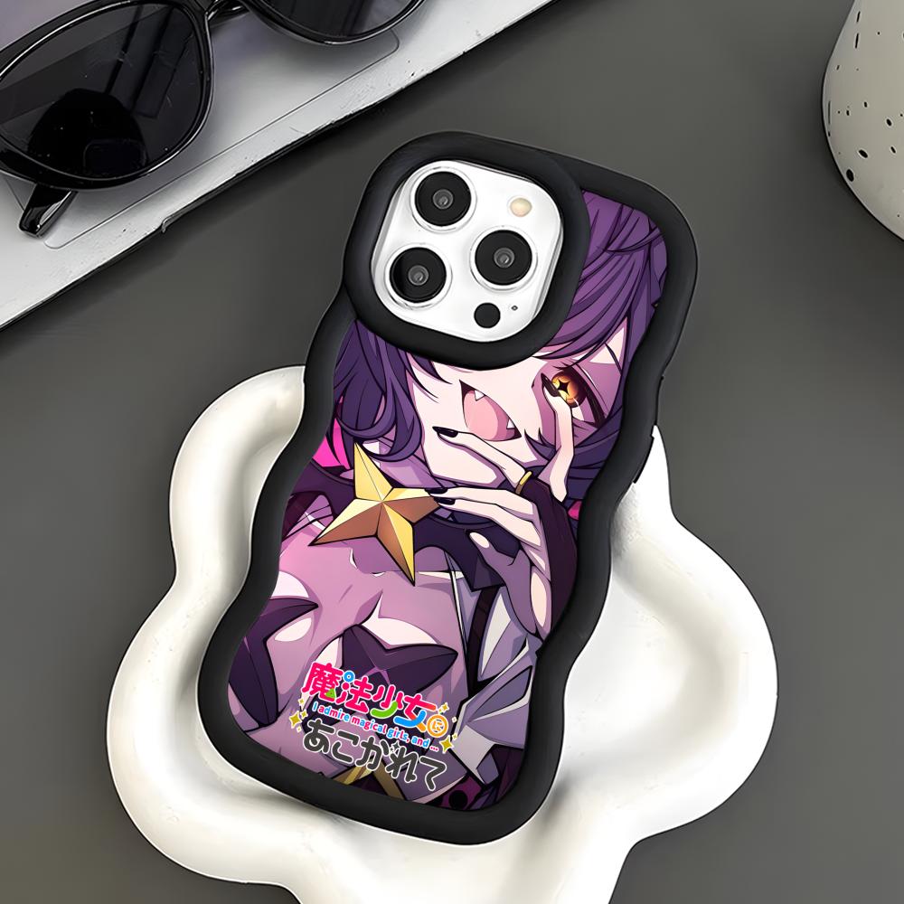 Gushing Over Magical Girls Phone Case for iPhone 17 16 15 14 13 12 11 Air Pro Max Plus Wavy Edge TPU Colorful Cover Luxury Cover