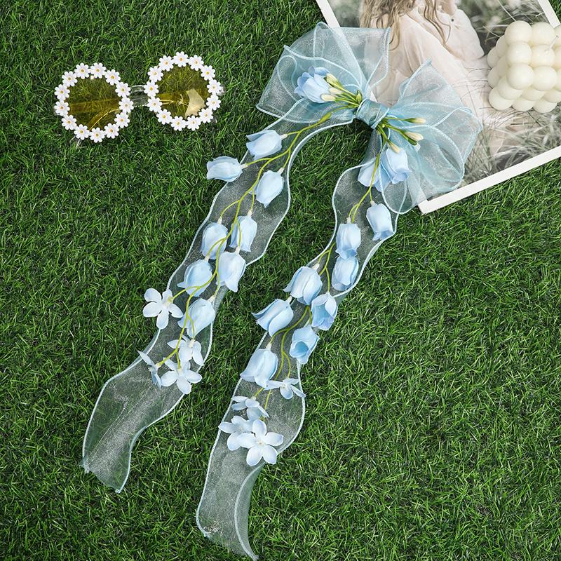 

1pc Elegant Sweet Mesh Bow Simulation Flower Hair Clip, Perfect for Women s Casual Outings, Spring and Summer Styling, or as a Gift