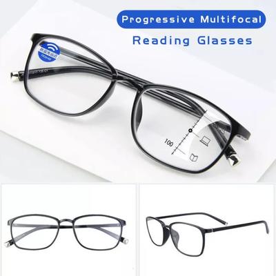 3 I N 1 Multifocal Reading Glasses for Men Women Anti-Blue Reading Glasses To Look Far and Near HD Smart Reading Glasses Eyewear with Grade