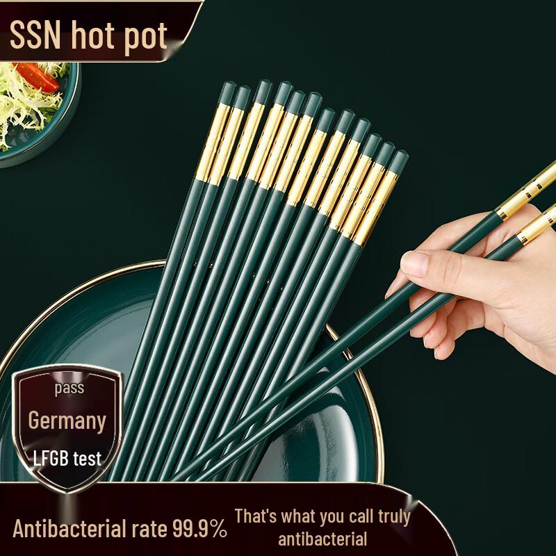 SSN Antibacterial Food-Grade Chopsticks Set