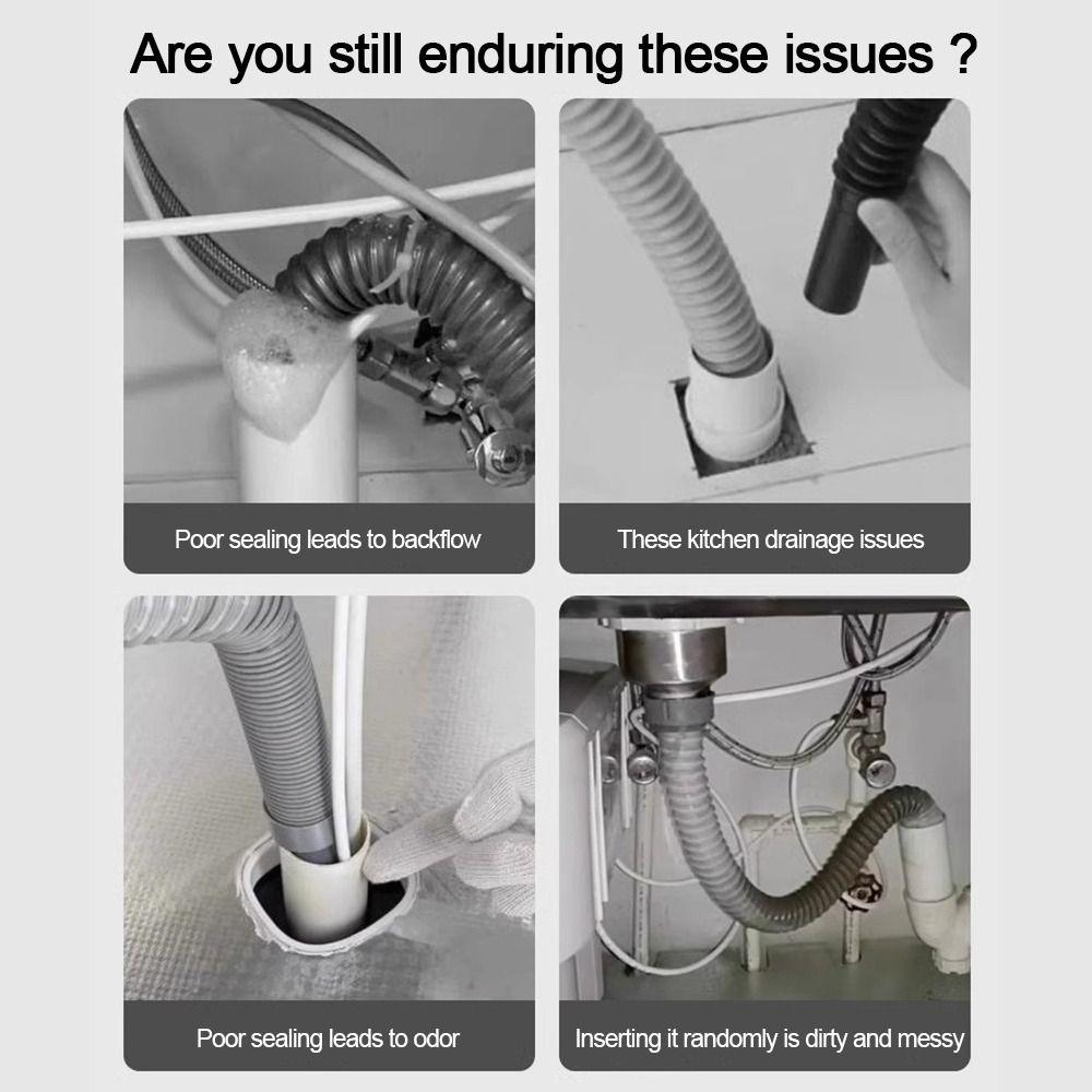 5 in 1 Sink Drain Pipe Adapter Drainage Water Pipe Joint Washing Machine Drainage Supplies