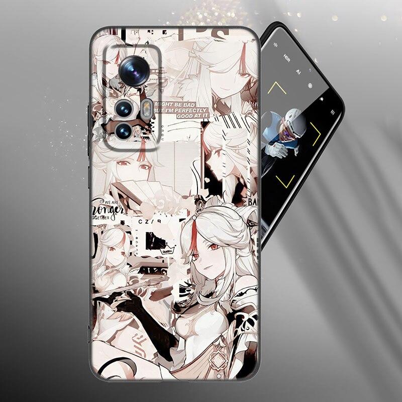 

Игровой чехол для телефона Genshin Impact для Xiaomi Mi 10T 11i 11T Note 10 11 Lite NE F1 POCO F3 M3 X3 GT NFC M4 X4 Pro 5G Черная крышка Xiaomi Mi 11 5G