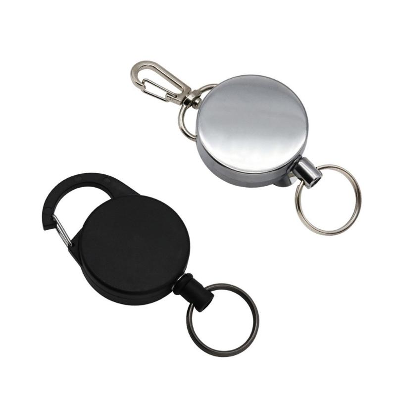 Badges Holder Retractable Clip Badges Reel Retractable Keychains Carabiner Badges Clip Lanyards Badges Holder