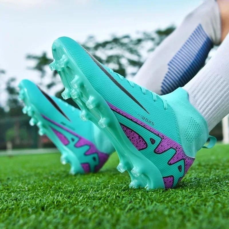 Original Men Soccer Shoes Professional TF/FG Boys Football Shoes Grass Indoor Training Mens Unisex Non-Slip Football Field Boots