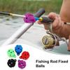 3pcs Portable Fishing Rod Holder Ball Bundle Ball Lure Fishing Rod Tool Rod Tie Belt Fishing Storage Accessories