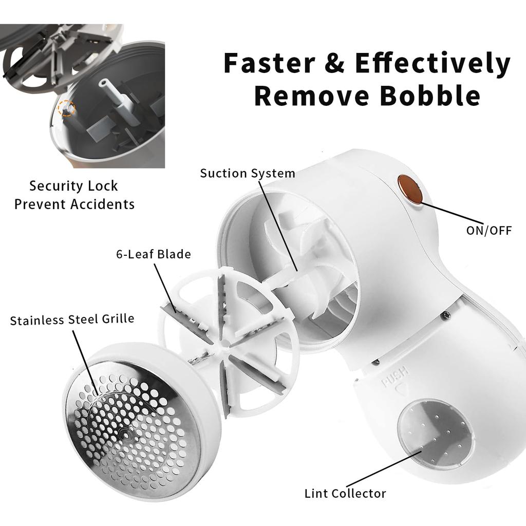 Fabric Shaver Lint Bobble Remover for Clothes Display Fabric Lint Remover USB Charging Portable Professional Fast Househol