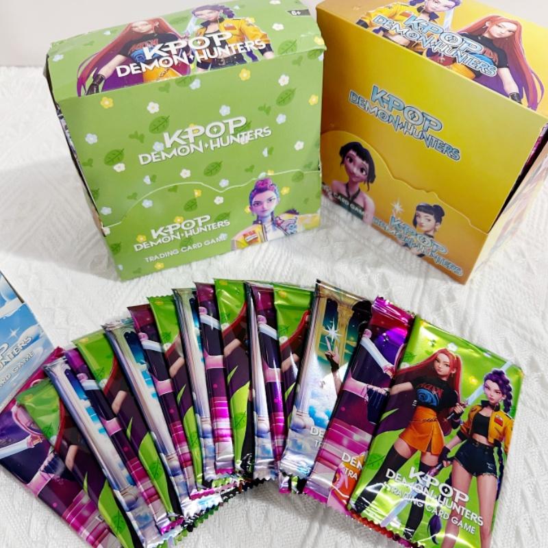 2026 Nové K-POP Loveci démonů Sběratelské karty, Anime Sběratelská karetní hra, Booster balíček vzácných fóliových karet, Dárek pro fanoušky a děti