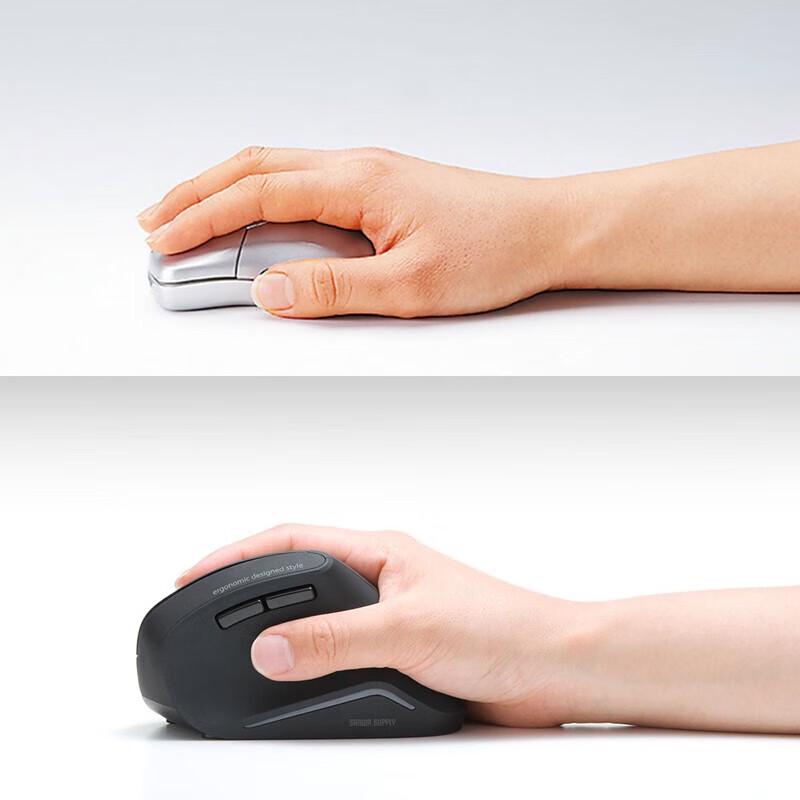 Sanwa Supply Ergonomic Vertical Wireless Mouse