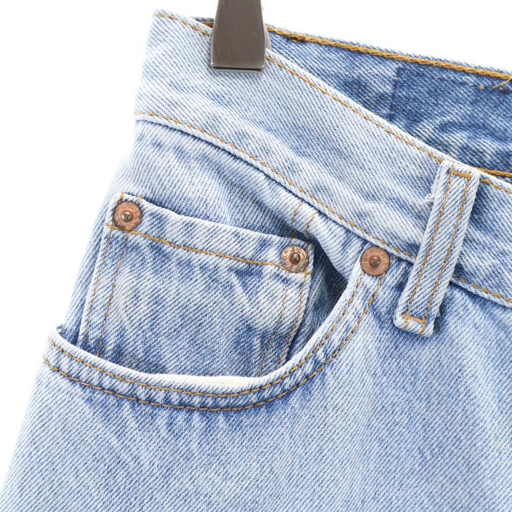 Levi's 90s 17501-0115 Made In USA Cut Off Tapered Denim Pants Button Fly Women Used