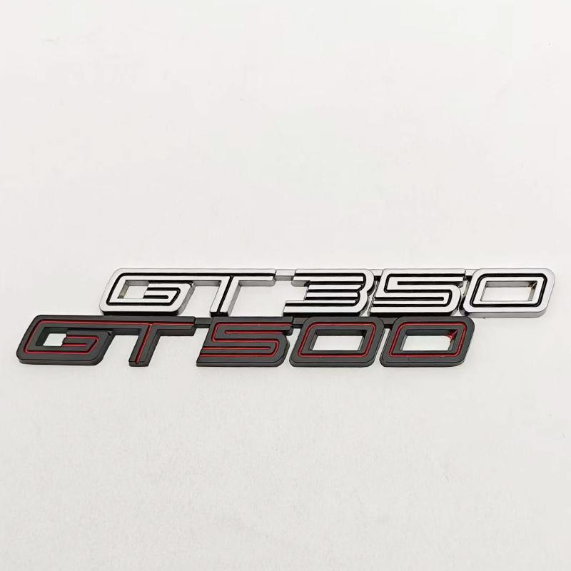 3D Metal Car Sticker Logo GT350 GT500 Sticker Rear Trunk Fender Side Door Emblem For Frod Mustang SHELBY GT500 GT350 Accessories