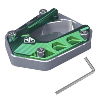 ENN LLC Motorcycle Side Stand Plate for ZX-25R, NINJA250, NINJA400, Z250, Z400 (Green)