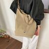Borsa a Tracolla/Crossbody da Donna in Tela di Grande Capacità a Colore Singolo