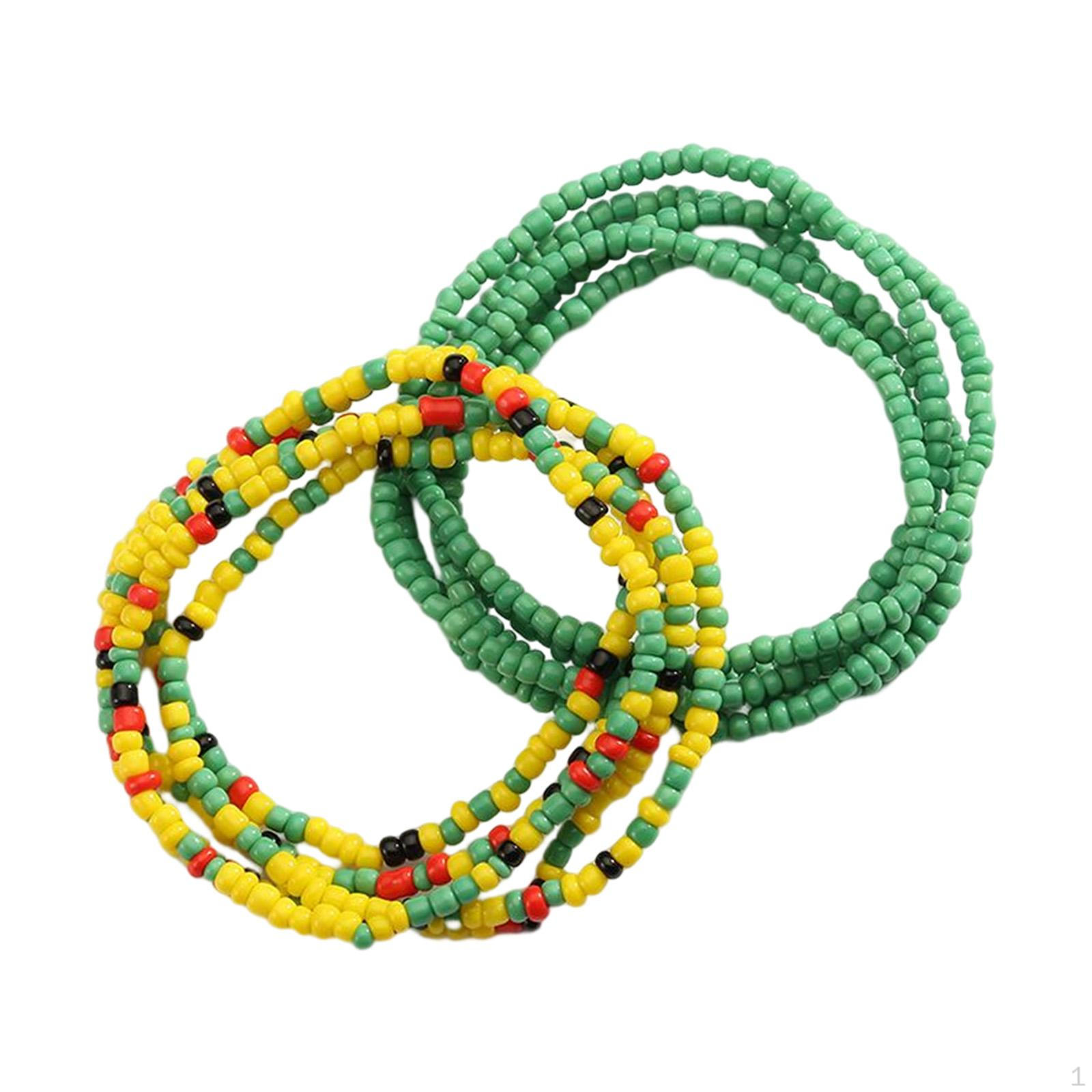 

Набір із 2 ланцюжків на талію - Аксесуари-ланцюжки для тіла для жінок Colorful+Green