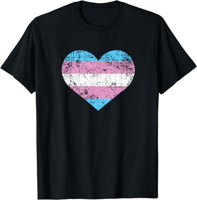 Transgender Heart LGBTQ Pride Month Love Flag Gift Unisex T-Shirt Unisex T-Shirt